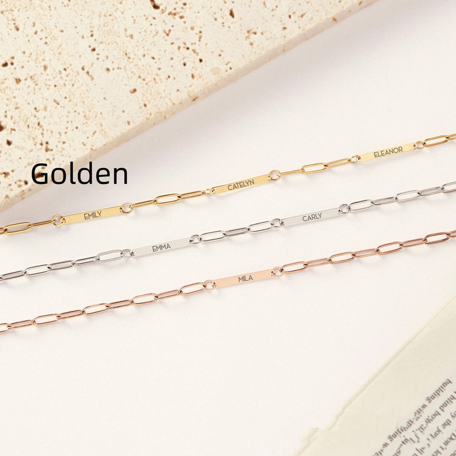 NameFlex™ Personalized Alphabet Stainless Steel Bracelet - Elysian Bijoux