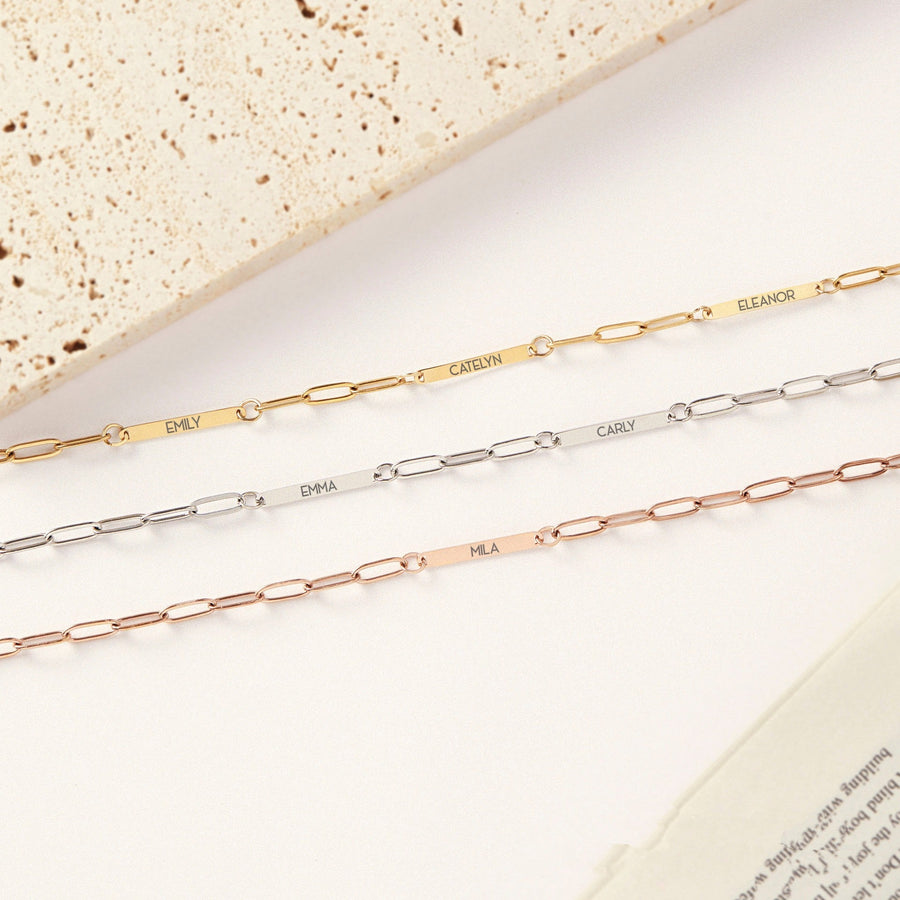NameFlex™ Personalized Alphabet Stainless Steel Bracelet - Elysian Bijoux