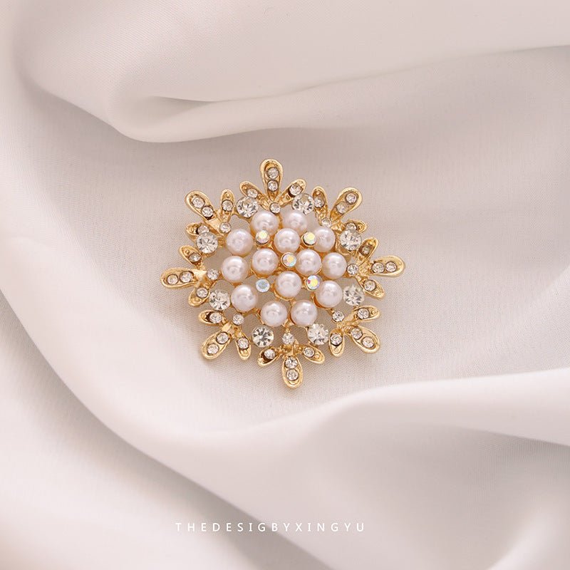 New Alloy Brooch – High - End Niche Corsage Pin for Suits & Coats - Elysian Bijoux