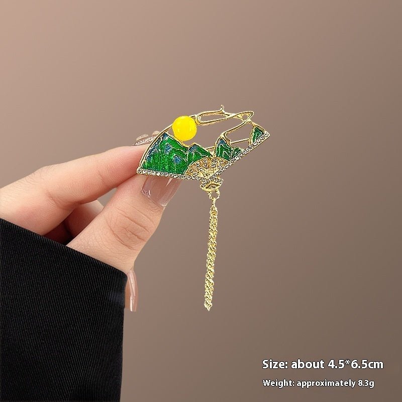 New Alloy Brooch – High - End Niche Corsage Pin for Suits & Coats - Elysian Bijoux
