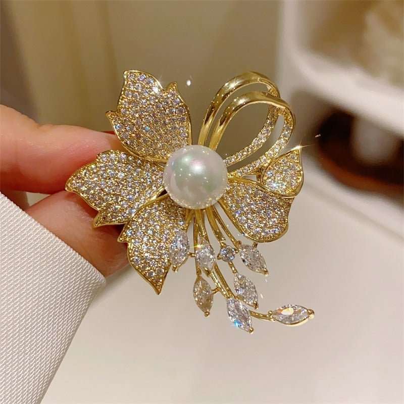 New Alloy Brooch – High - End Niche Corsage Pin for Suits & Coats - Elysian Bijoux