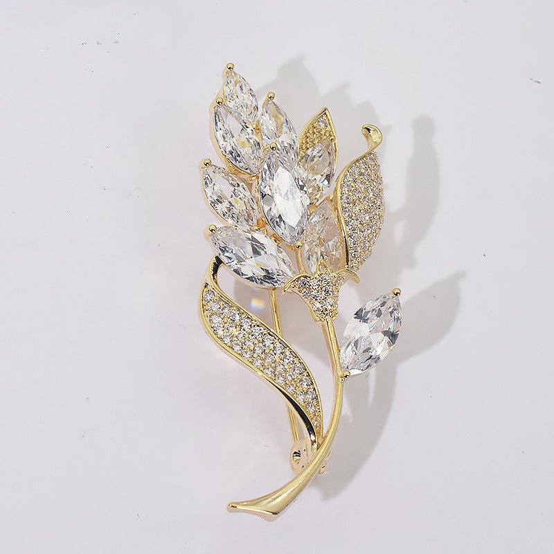 New Alloy Brooch – High - End Niche Corsage Pin for Suits & Coats - Elysian Bijoux