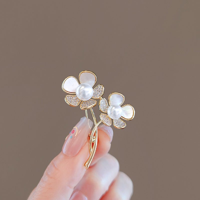 New Alloy Brooch – High - End Niche Corsage Pin for Suits & Coats - Elysian Bijoux