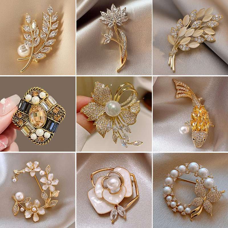 New Alloy Brooch – High - End Niche Corsage Pin for Suits & Coats - Elysian Bijoux