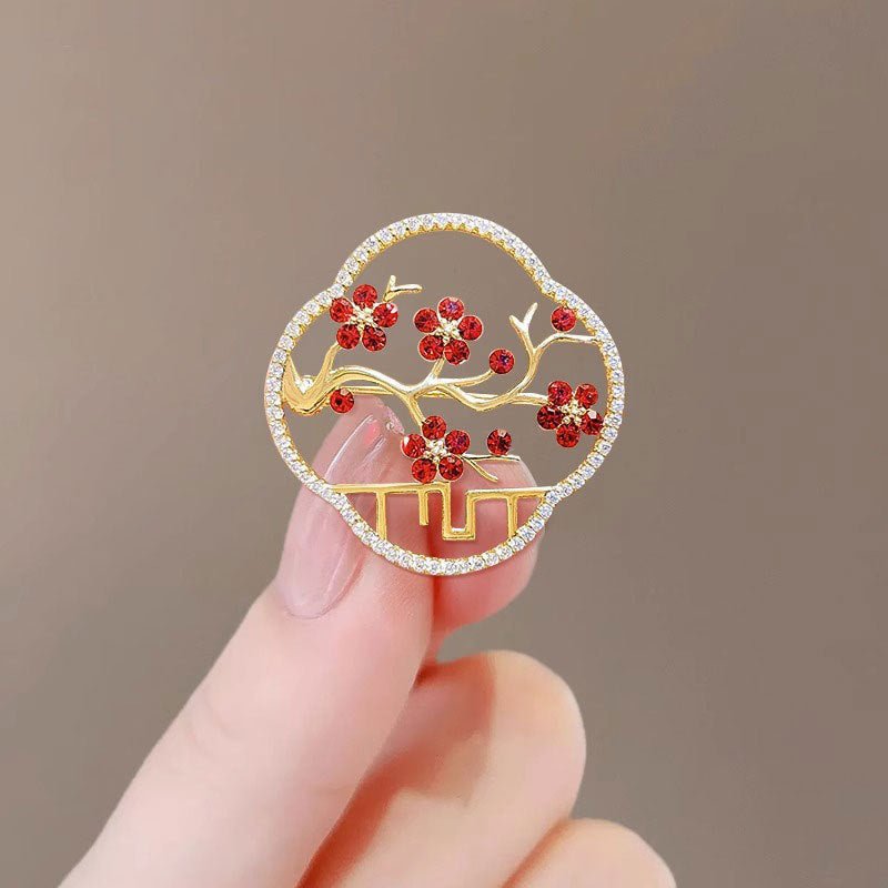 New Alloy Brooch – High - End Niche Corsage Pin for Suits & Coats - Elysian Bijoux