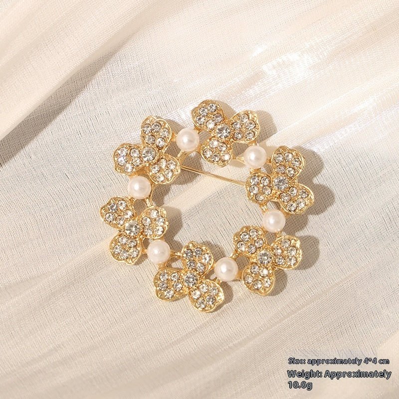 New Alloy Brooch – High - End Niche Corsage Pin for Suits & Coats - Elysian Bijoux
