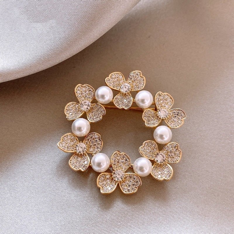 New Alloy Brooch – High - End Niche Corsage Pin for Suits & Coats - Elysian Bijoux