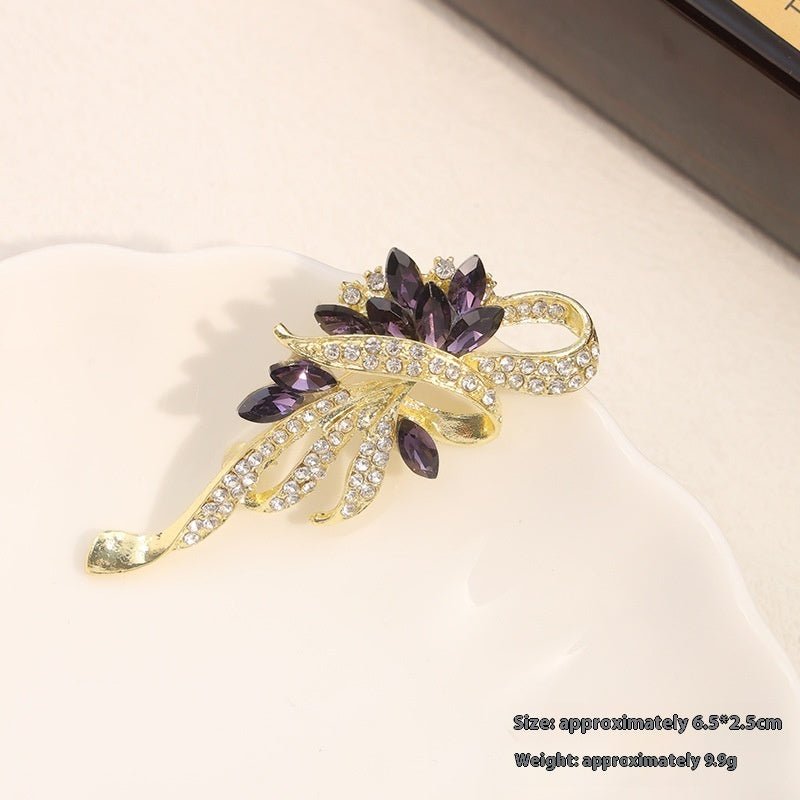 New Alloy Brooch – High - End Niche Corsage Pin for Suits & Coats - Elysian Bijoux