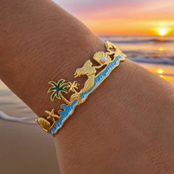 OceanLine 18K Charm Bracelet - Elysian Bijoux