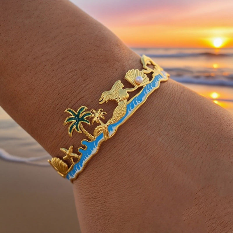 OceanLine 18K Charm Bracelet - Elysian Bijoux