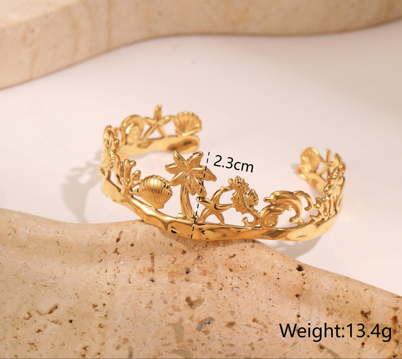OceanLine 18K Charm Bracelet - Elysian Bijoux