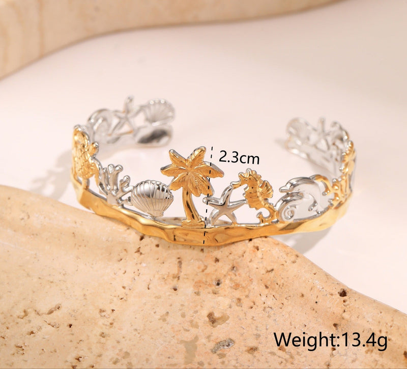 OceanLine 18K Charm Bracelet - Elysian Bijoux