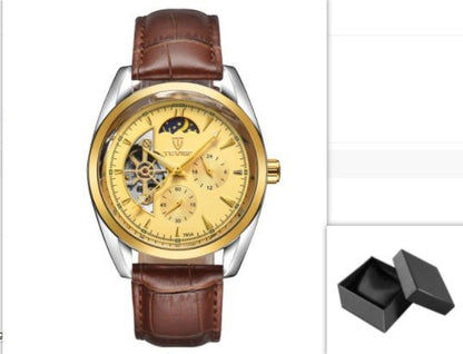 P Katwis™ Tourbillon Men’s Automatic Mechanical Watch – Starburst Design - Elysian Bijoux