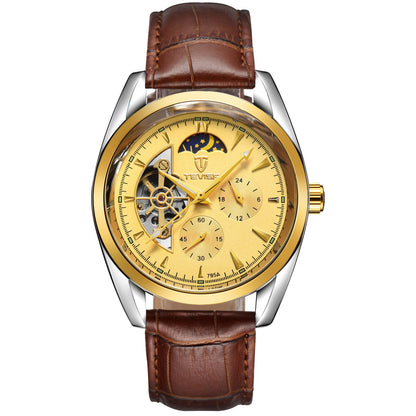 P Katwis™ Tourbillon Men’s Automatic Mechanical Watch – Starburst Design - Elysian Bijoux