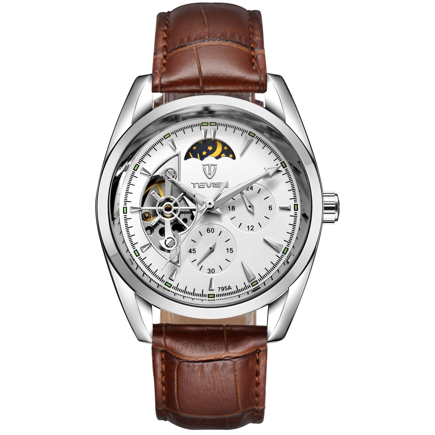 P Katwis™ Tourbillon Men’s Automatic Mechanical Watch – Starburst Design - Elysian Bijoux