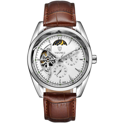 P Katwis™ Tourbillon Men’s Automatic Mechanical Watch – Starburst Design - Elysian Bijoux