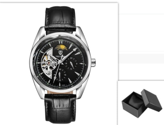 P Katwis™ Tourbillon Men’s Automatic Mechanical Watch – Starburst Design - Elysian Bijoux