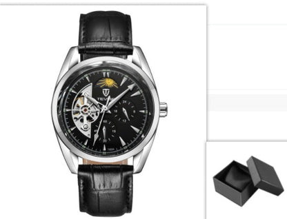P Katwis™ Tourbillon Men’s Automatic Mechanical Watch – Starburst Design - Elysian Bijoux