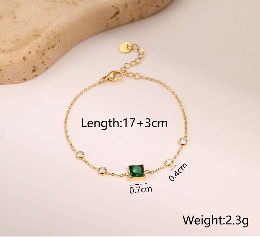 Paris Carré Minimal Bracelet - Elysian Bijoux