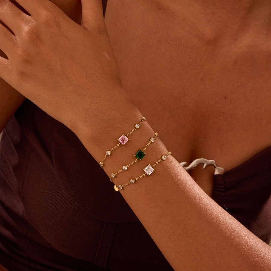 Paris Carré Minimal Bracelet - Elysian Bijoux