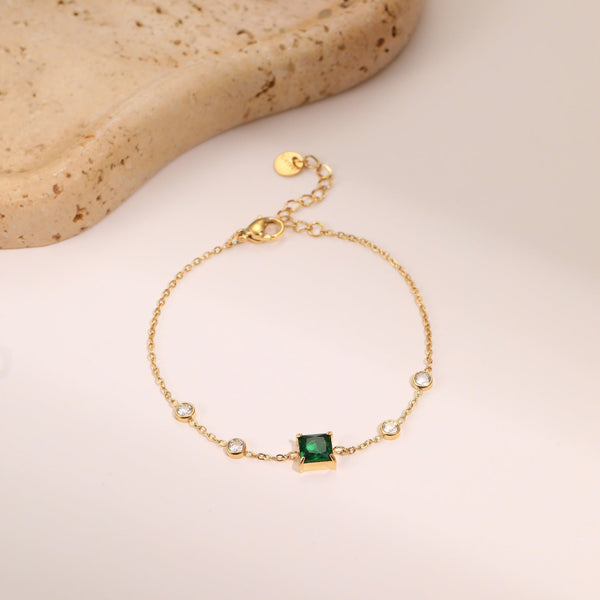Paris Carré Minimal Bracelet - Elysian Bijoux