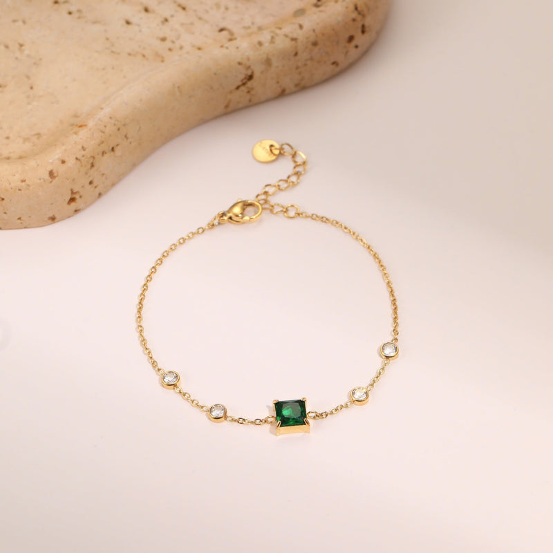 Paris Carré Minimal Bracelet - Elysian Bijoux
