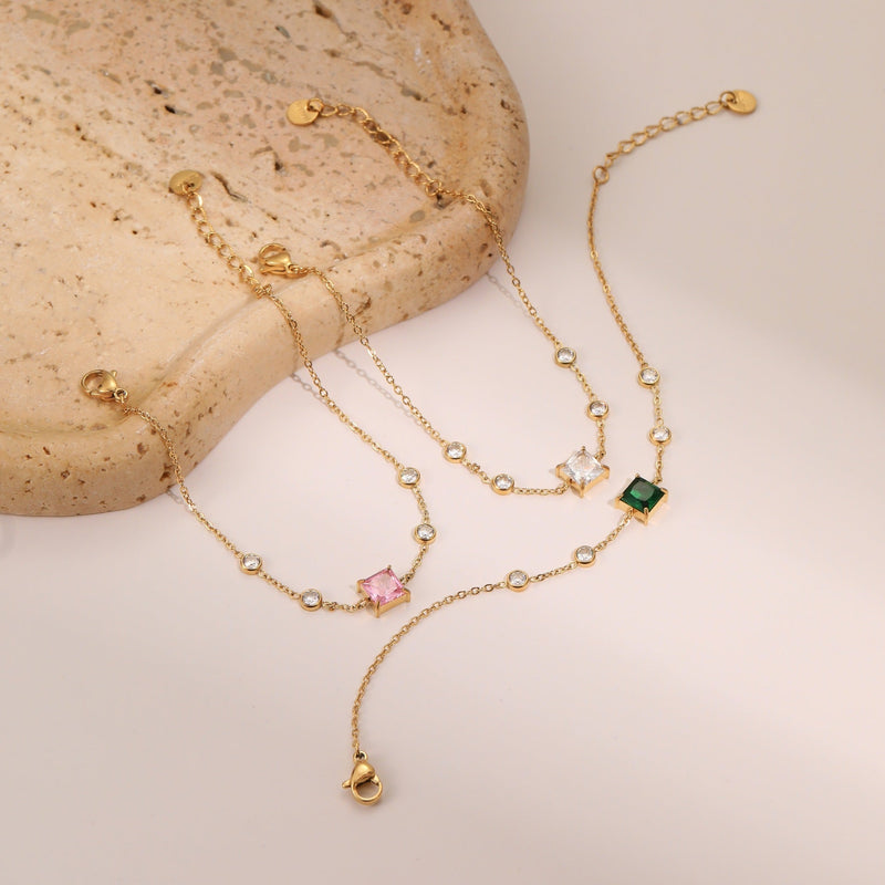Paris Carré Minimal Bracelet - Elysian Bijoux