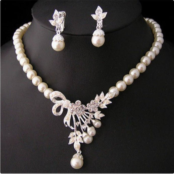 Pearlaura™ Bridal Pearl Jewelry Set - Elysian Bijoux