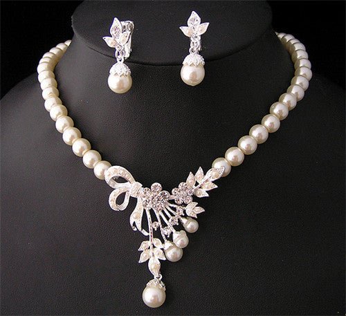 Pearlaura™ Bridal Pearl Jewelry Set - Elysian Bijoux