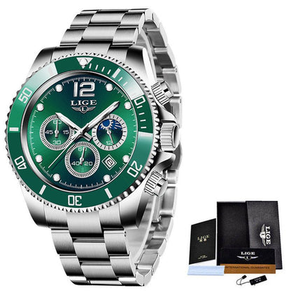 Quartz Men’s Sports Waterproof Chronograph Watch – Multi - Function Precision - Elysian Bijoux