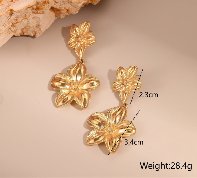 Regal Bloom Titanium Blossom Set - Elysian Bijoux