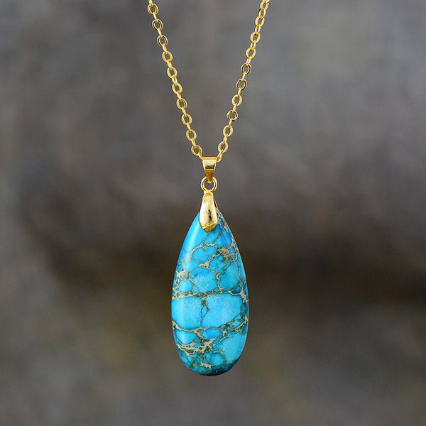 Regalia Drop Emperor Stone Pendant - Elysian Bijoux