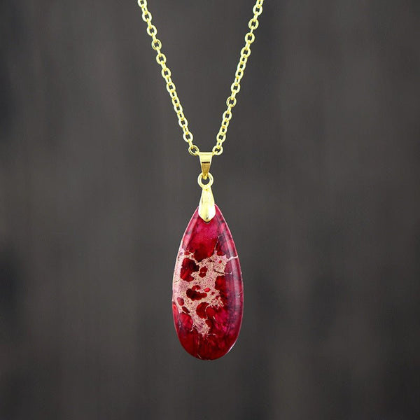 Regalia Drop Emperor Stone Pendant - Elysian Bijoux