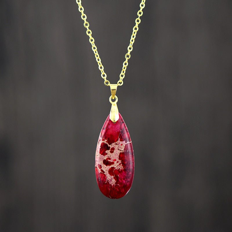 Regalia Drop Emperor Stone Pendant - Elysian Bijoux