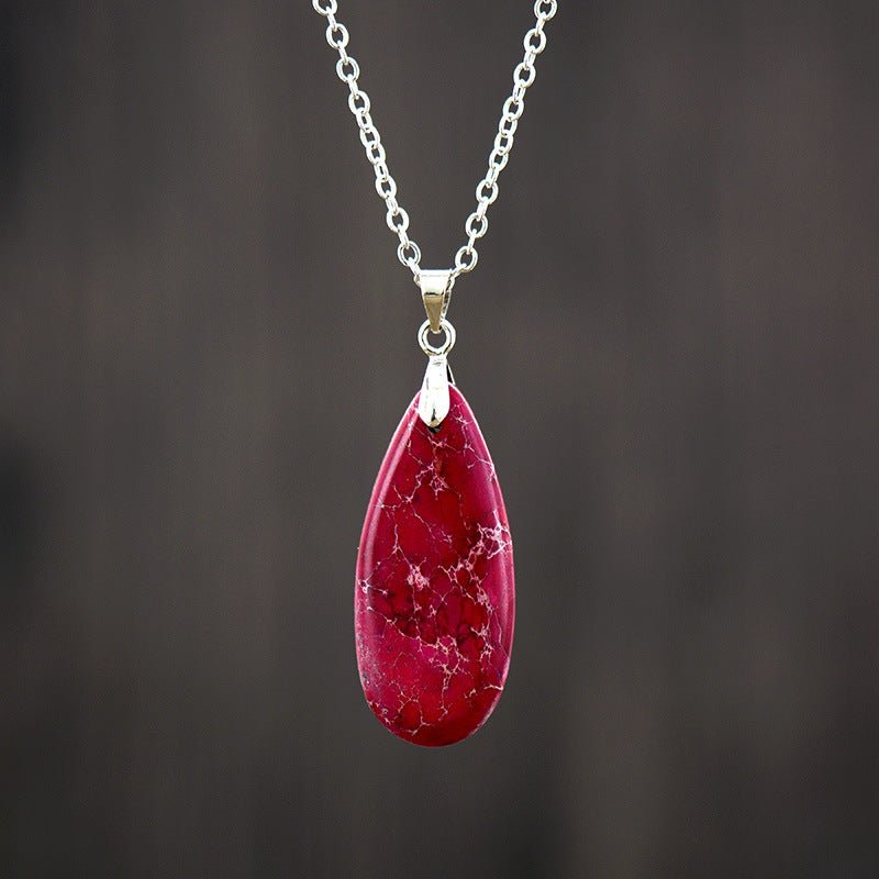 Regalia Drop Emperor Stone Pendant - Elysian Bijoux
