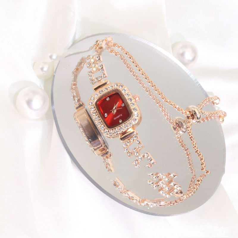 RoseGleam Luxe Alloy Watch - Elysian Bijoux