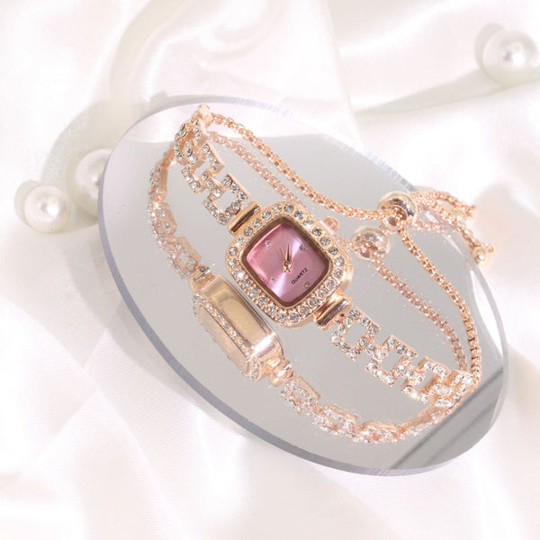 RoseGleam Luxe Alloy Watch - Elysian Bijoux