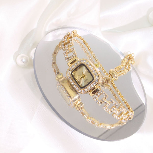 RoseGleam Luxe Alloy Watch - Elysian Bijoux