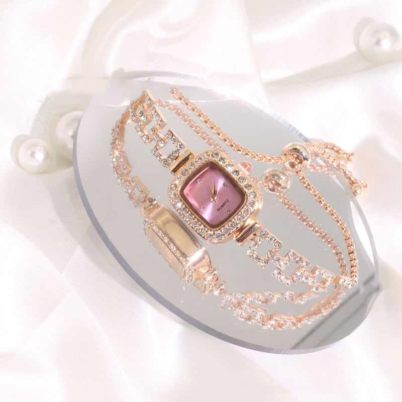 RoseGleam Luxe Alloy Watch - Elysian Bijoux