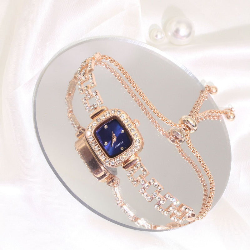 RoseGleam Luxe Alloy Watch - Elysian Bijoux