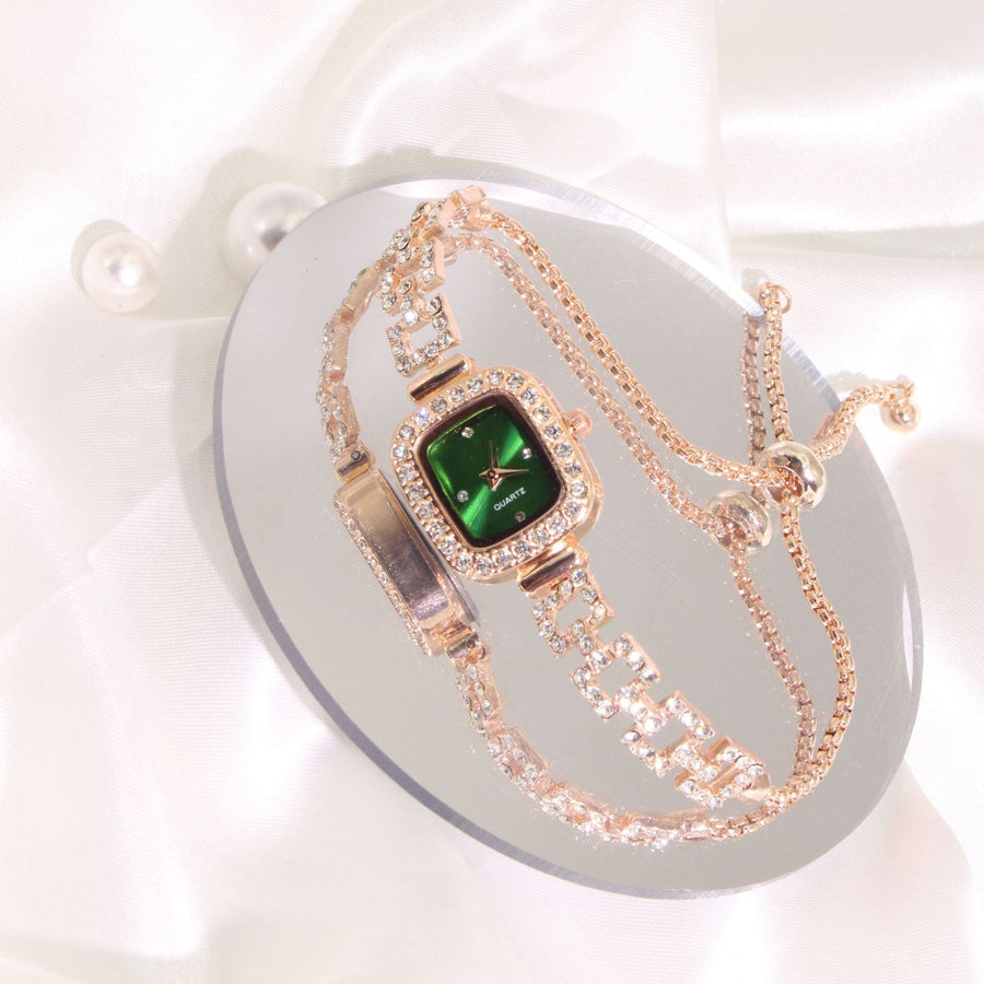RoseGleam Luxe Alloy Watch - Elysian Bijoux