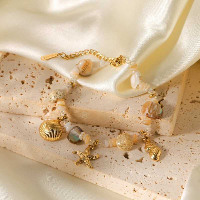 SeaLine Conch & Star Bracelet - Elysian Bijoux
