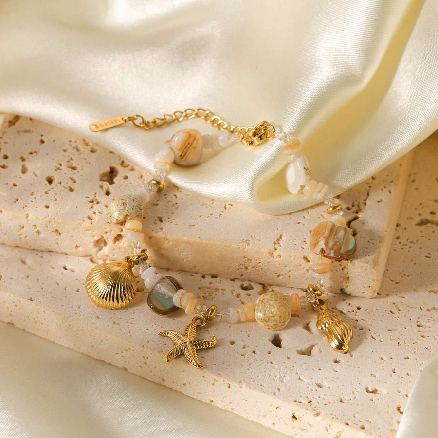 SeaLine Conch & Star Bracelet - Elysian Bijoux
