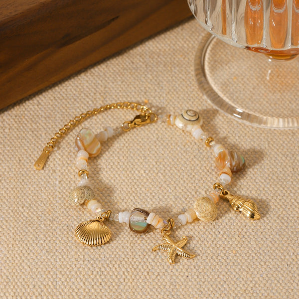 SeaLine Conch & Star Bracelet - Elysian Bijoux