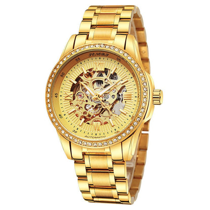 Senas™ SN019 Hollow Automatic Mechanical Watch – Business & Leisure Style - Elysian Bijoux
