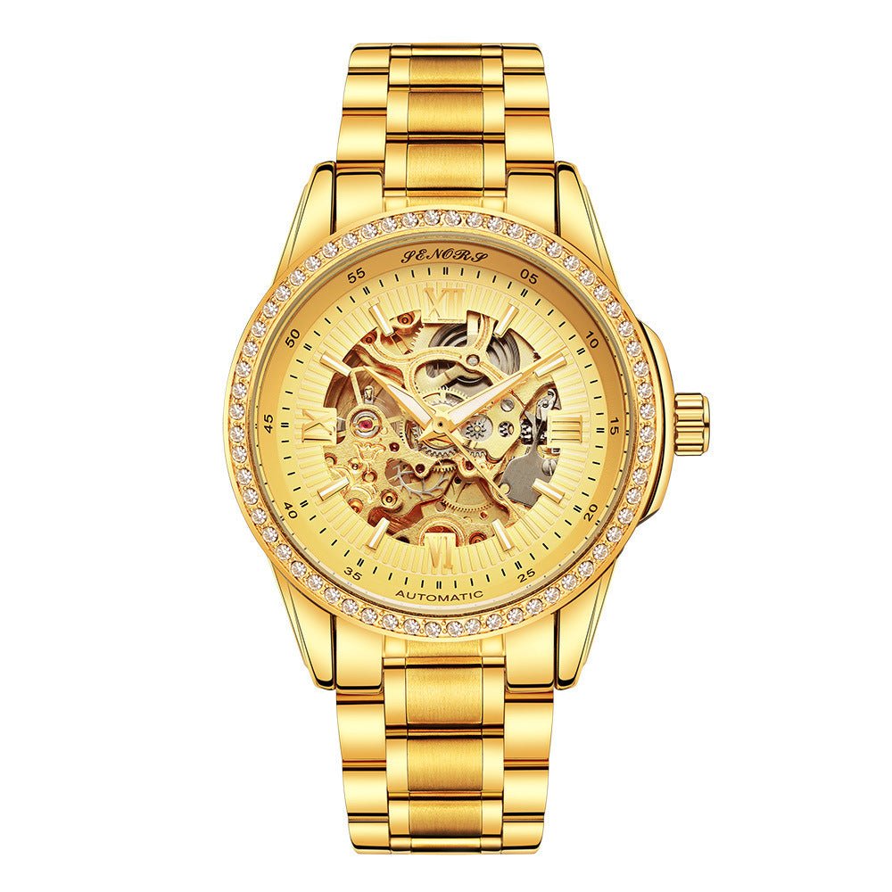 Senas™ SN019 Hollow Automatic Mechanical Watch – Business & Leisure Style - Elysian Bijoux