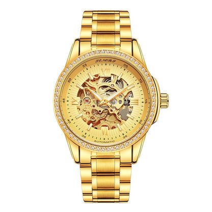 Senas™ SN019 Hollow Automatic Mechanical Watch – Business & Leisure Style - Elysian Bijoux