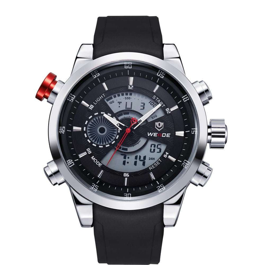 Sports Silicone Band Quartz Watch – Durable & Stylish - Elysian Bijoux