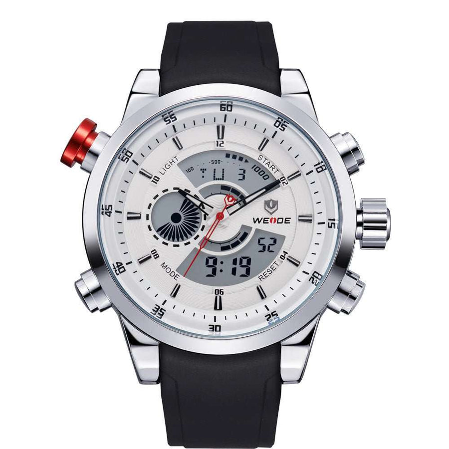 Sports Silicone Band Quartz Watch – Durable & Stylish - Elysian Bijoux
