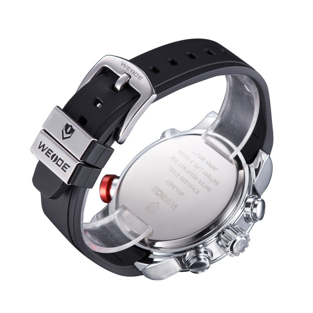 Sports Silicone Band Quartz Watch – Durable & Stylish - Elysian Bijoux